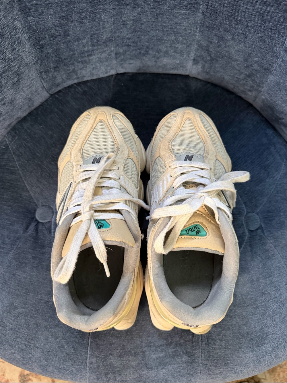 New Balance Women's Cream/Tan 9060 Sneakers